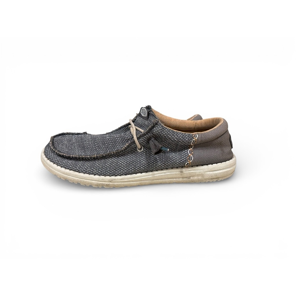 Hey Dudes Men’s Wally Funk Open Mesh Grey ask 10M